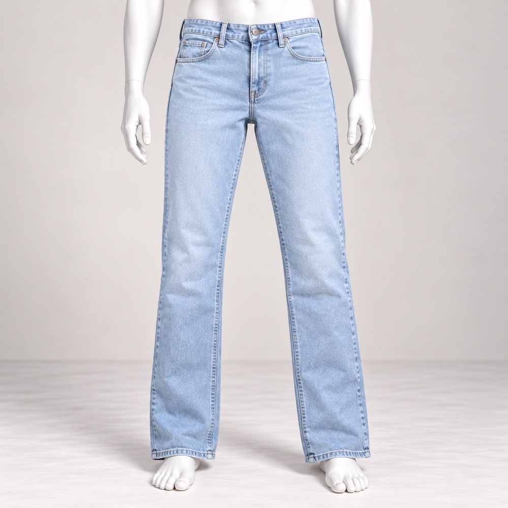 H&M Skinny Ankle Jeans Womens 27 Light Blue Denim Stretch Casual